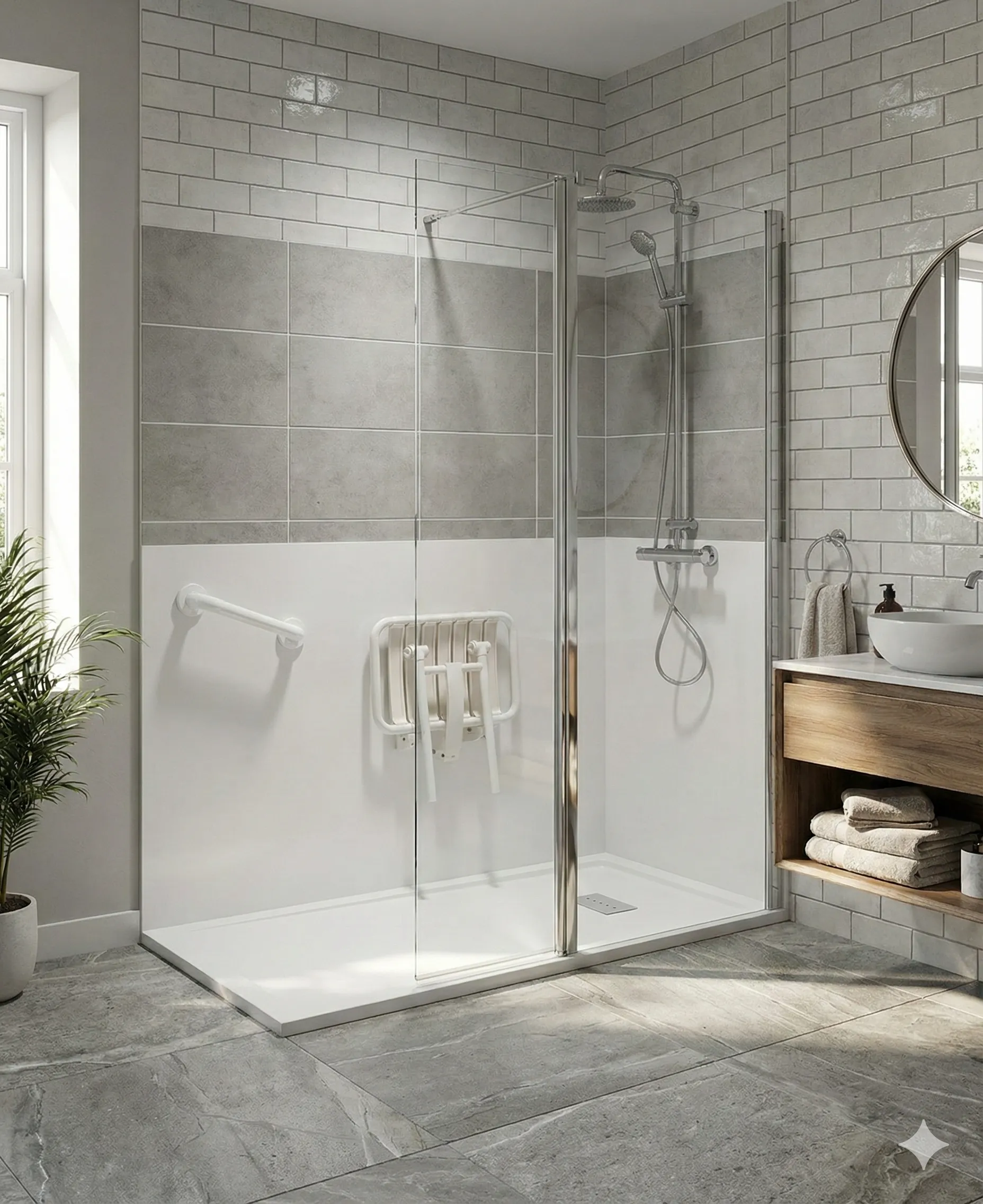 Image installation douche senior 3 douche senior